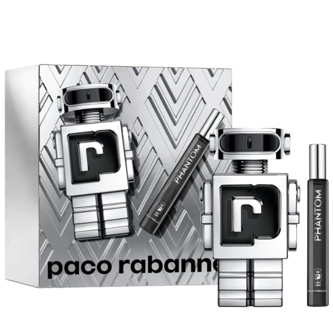Estuche Paco Rabanne Phantom Hombre 2pzs 100ml Edt + 10ml edt
