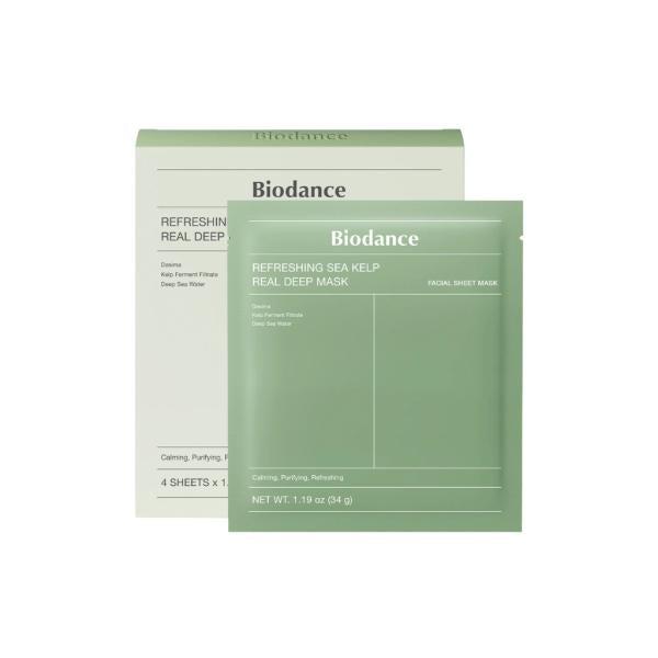 Biodance Mascarilla Facial de Refreshing Sea Kelp x4