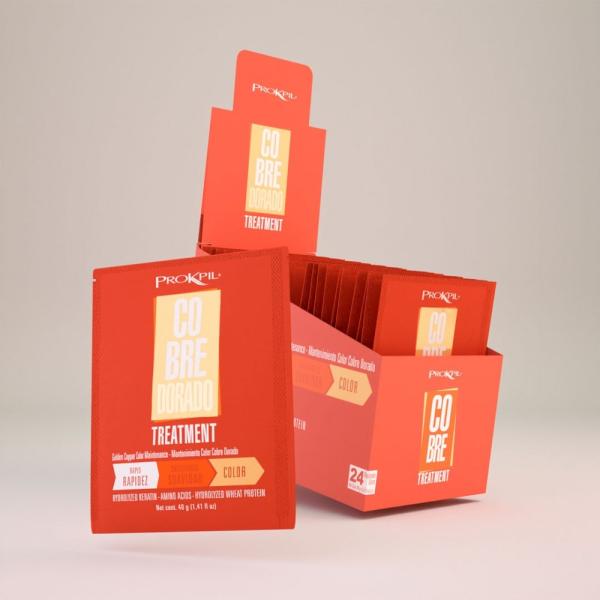 Prokpil Tratamiento Capilar de Color Cobre Dorado 40g