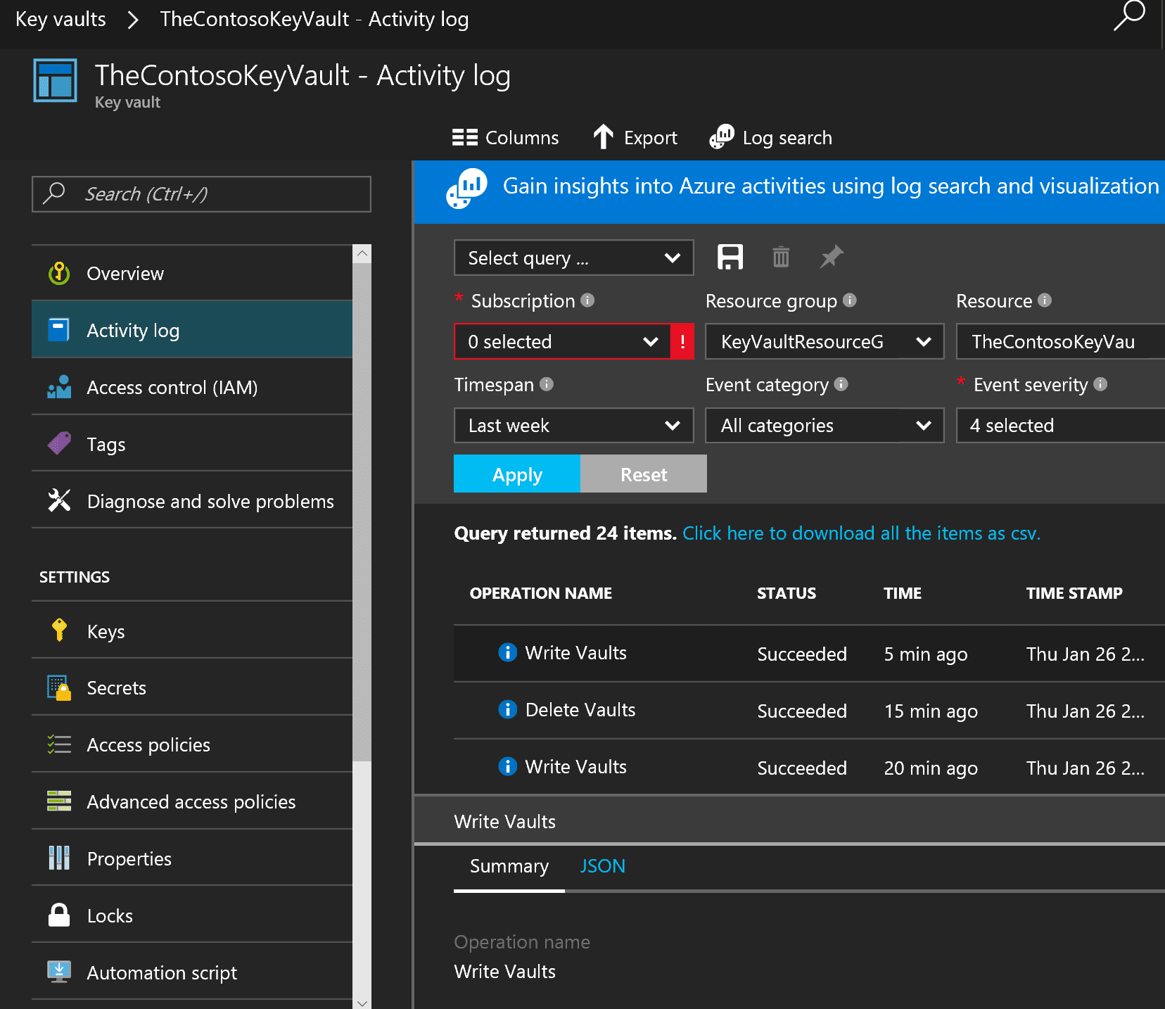 keyvault validator