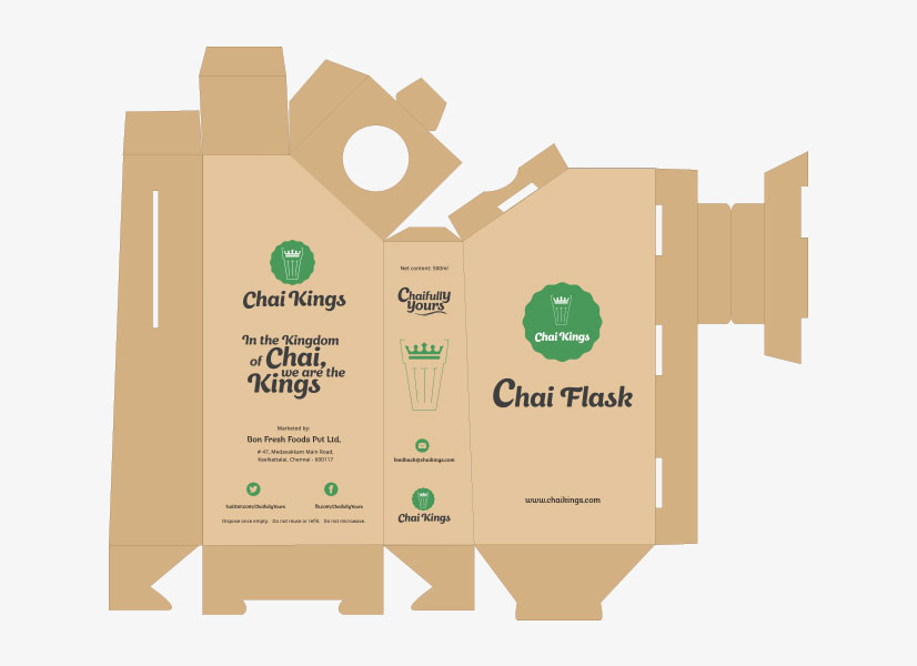 Chai Kings Flask Wrapper