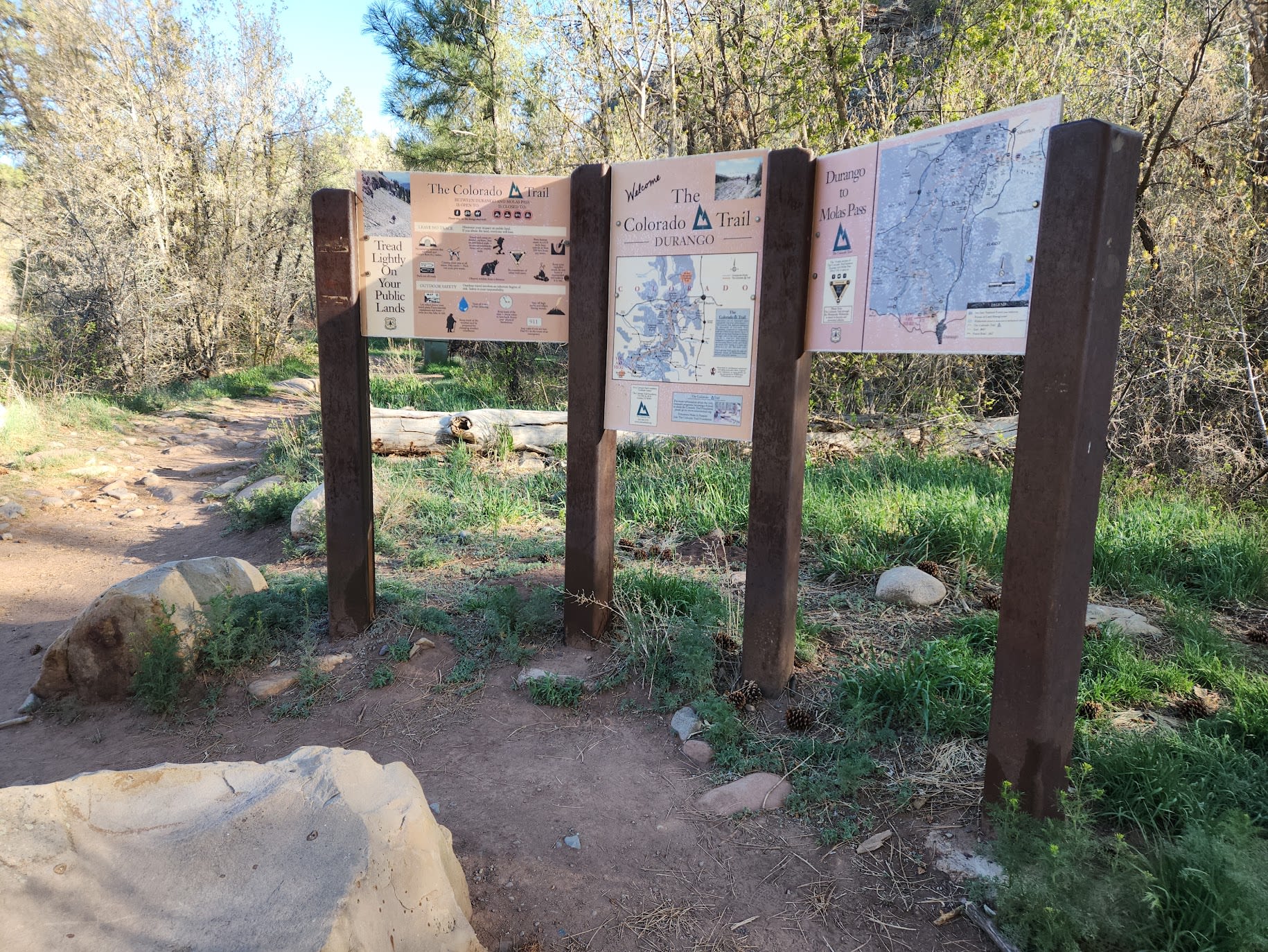 Colorado Trail Sign in Durango, Colorado