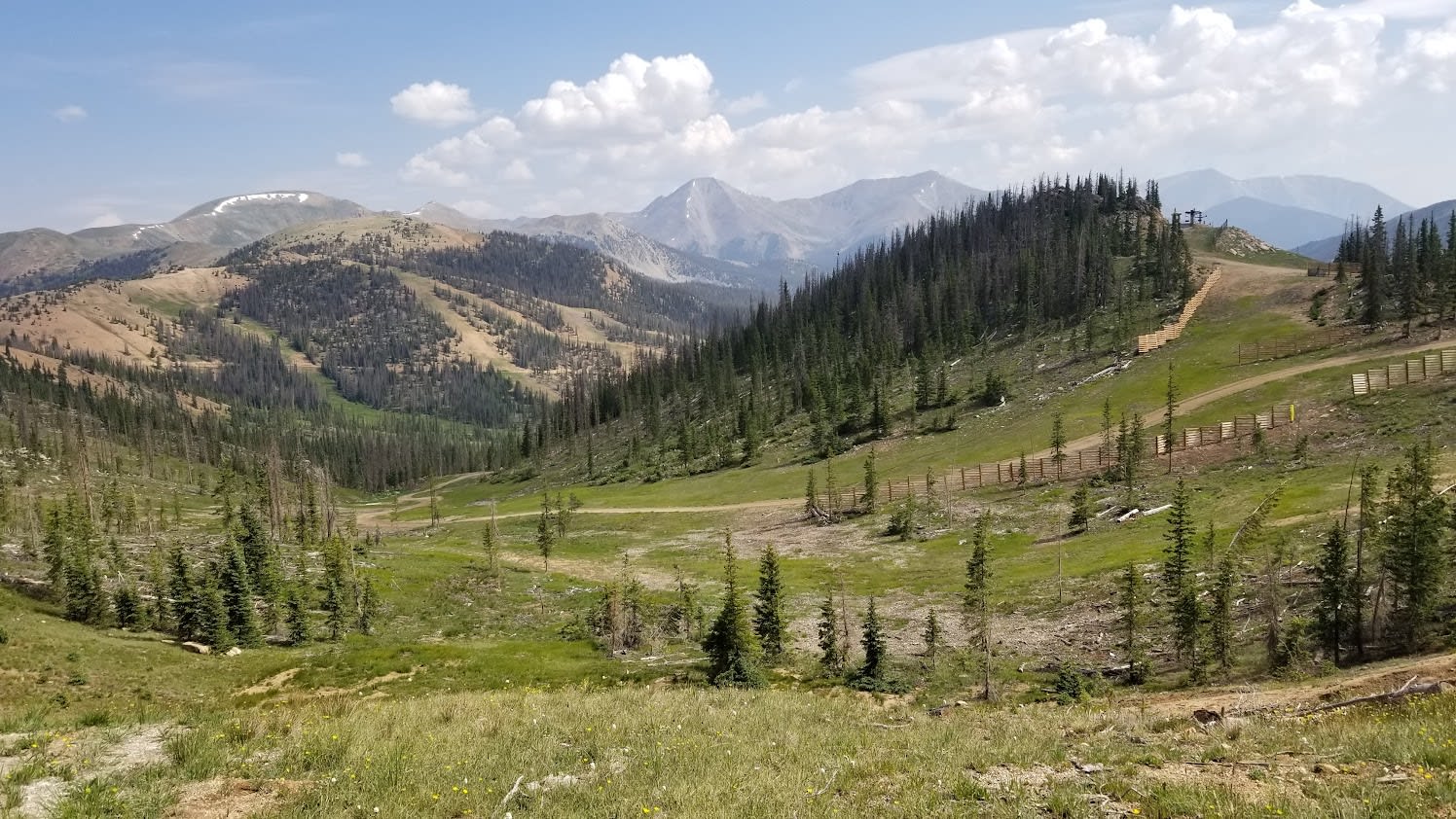 Views from Monarch Ski Resort in summer