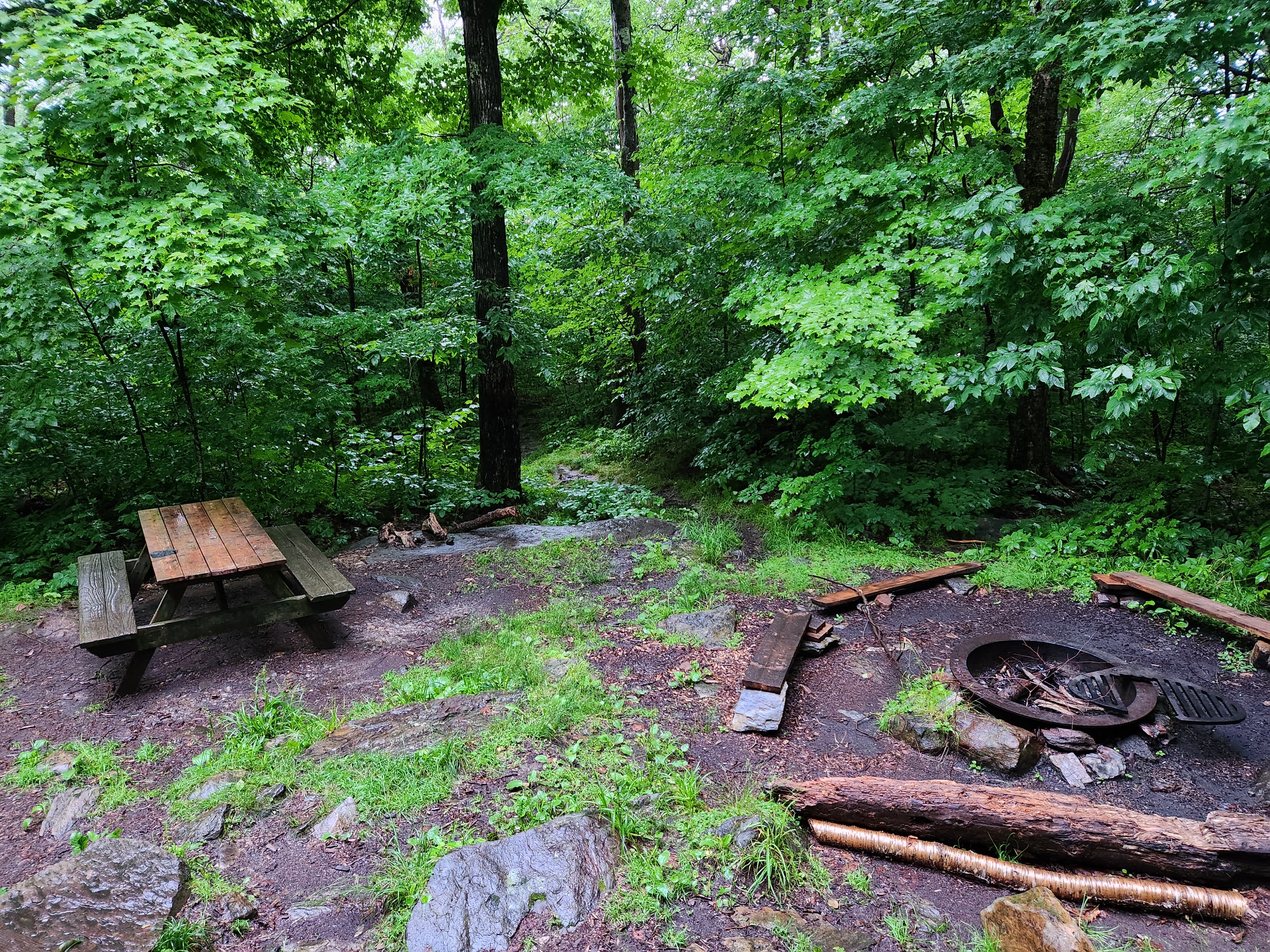 Flooded campground