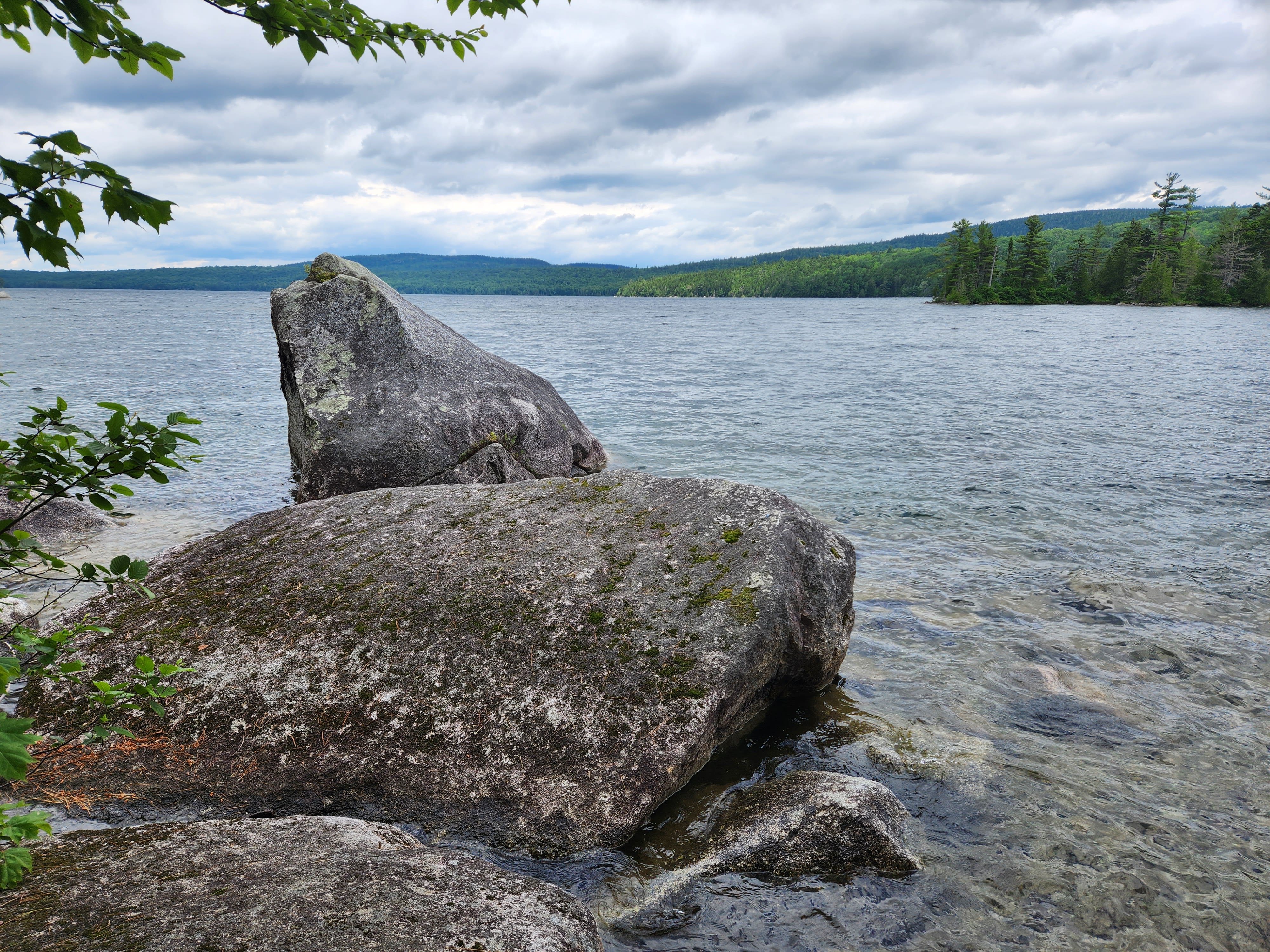 Rocky lake shore