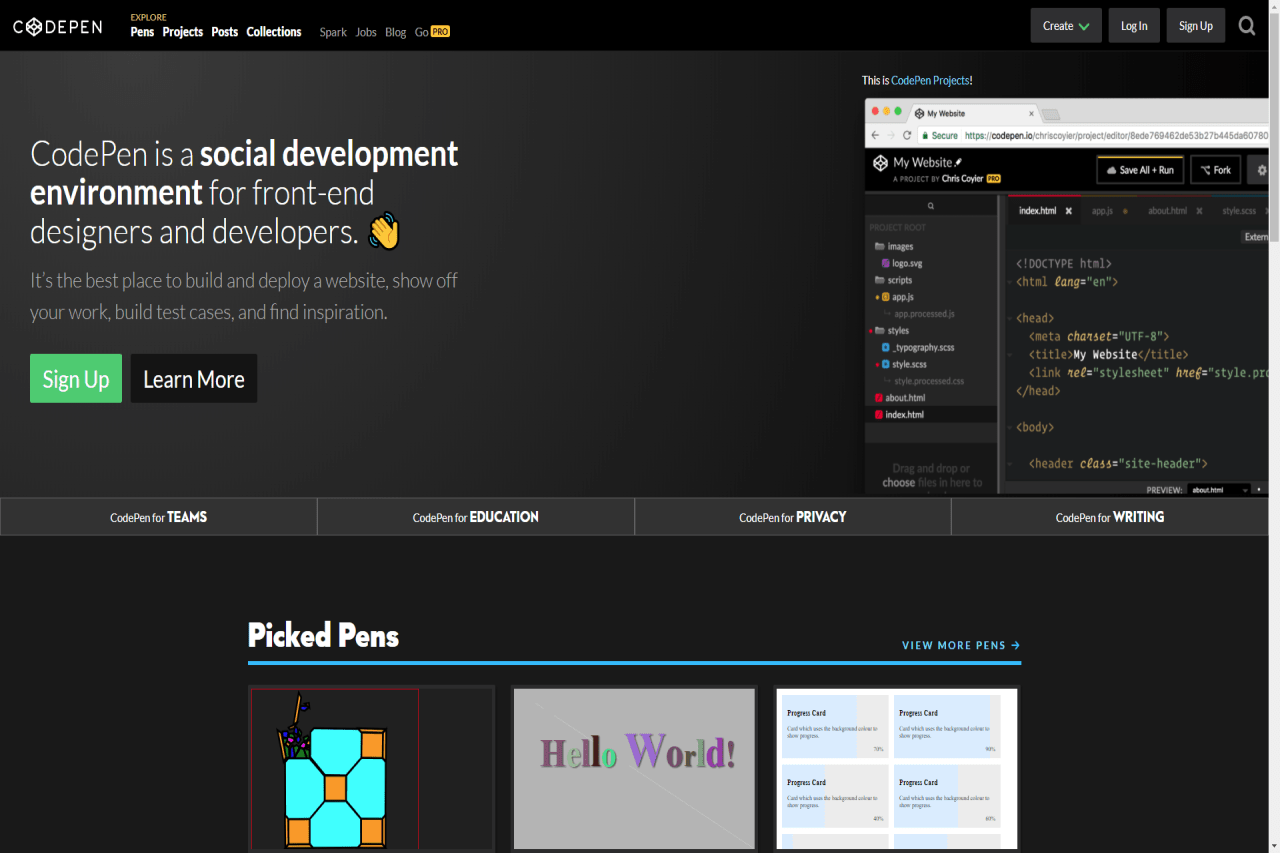 CodePen Vorschaubild