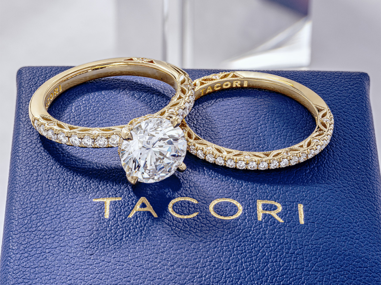 Yellow Gold Tacori Wedding Rings