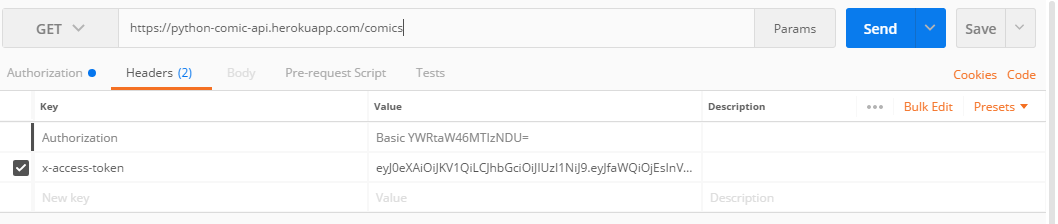 GitHub - jrleon90/python-comic-api: Python API build with Flask