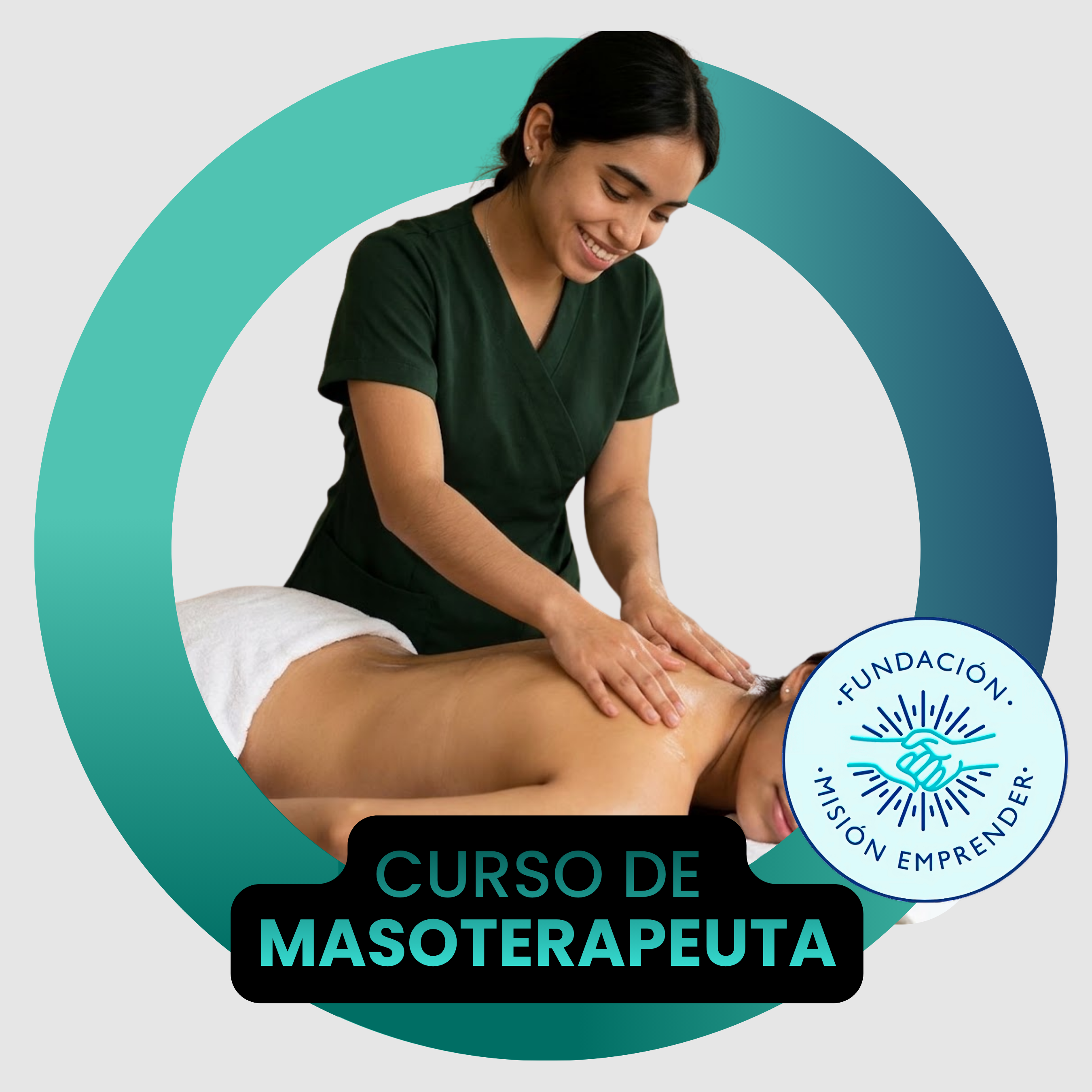 Flyer del curso Masoterapeuta
