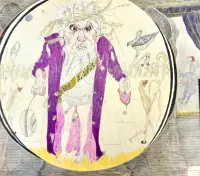 abstract drawing of King Lear