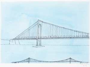 drawing of the Golden Gate Bridge