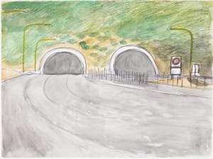 drawing of a tunnel