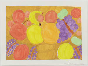 watercolor painting of fruit