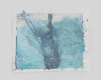 abstract painting with shades of blue