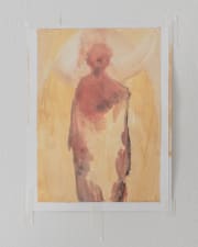 abstract painting of an ethereal humanlike figure