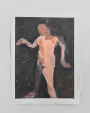 abstract oil painting of a humanlike figure