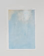 light blue abstract oil painting