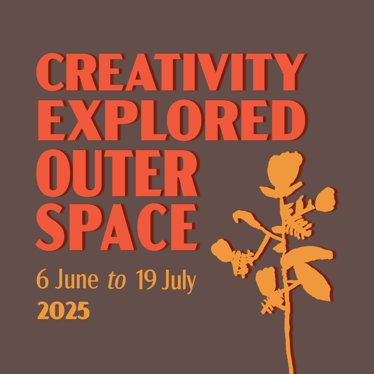 Banner sign for the Creativity Explored show opening on June 6th.