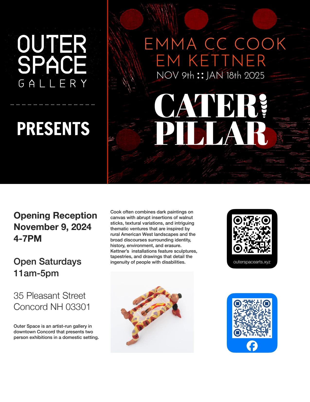 flyer for an exhibition opening