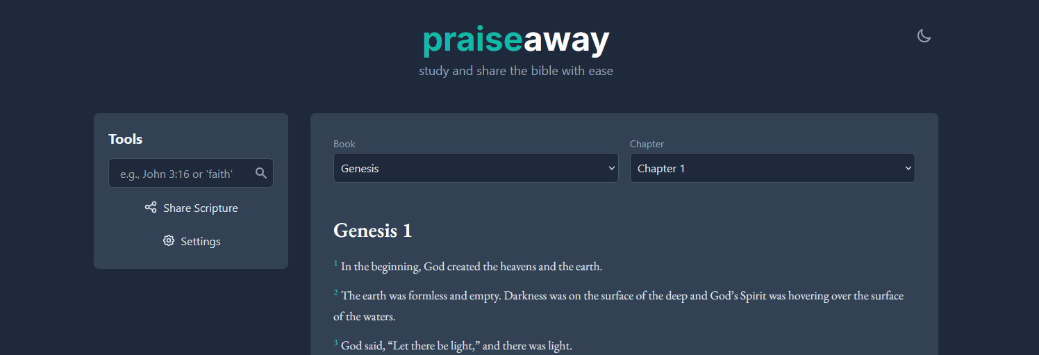 An open Bible in a tranquil setting.