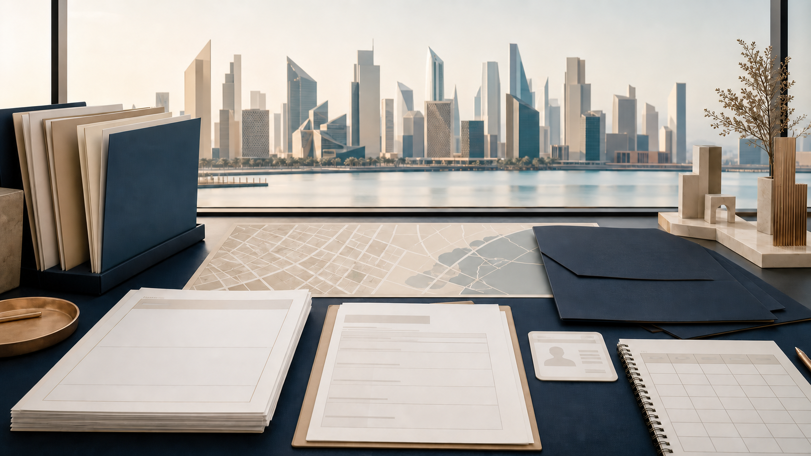 Dubai off-plan project documents arranged for official verification and review