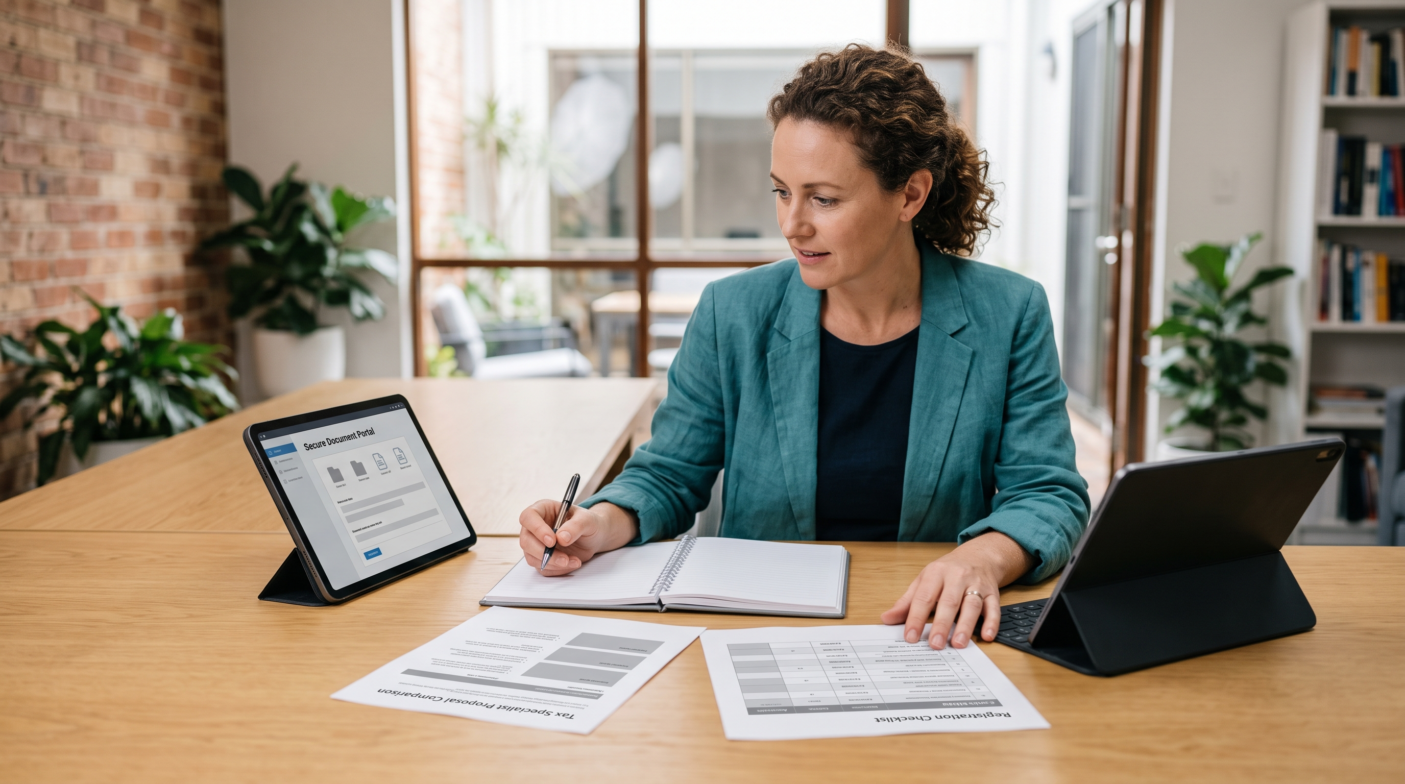 Australian business owner comparing tax specialist scope registration and workflow