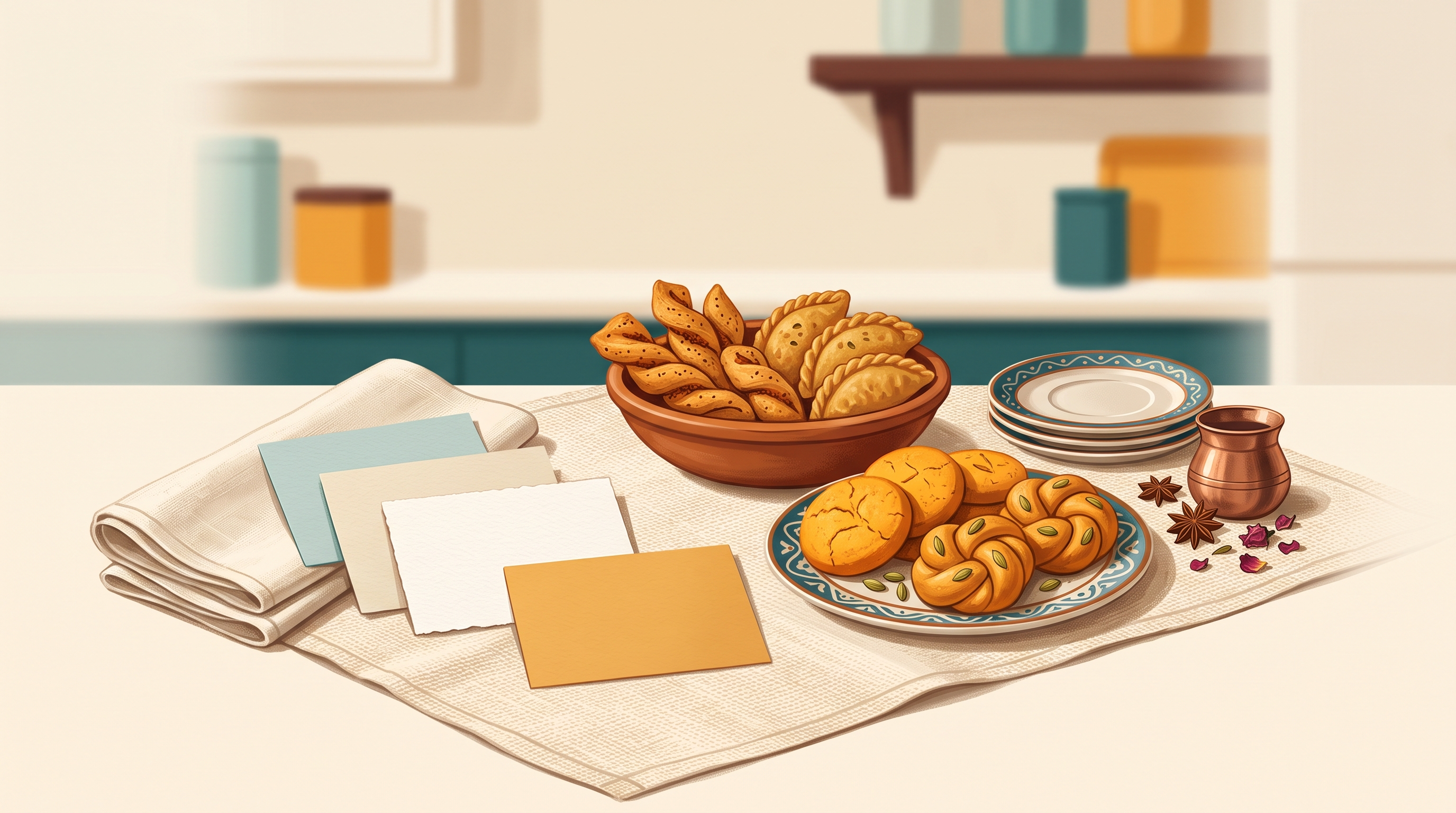 Indian bakery formats arranged beside texture and occasion questions