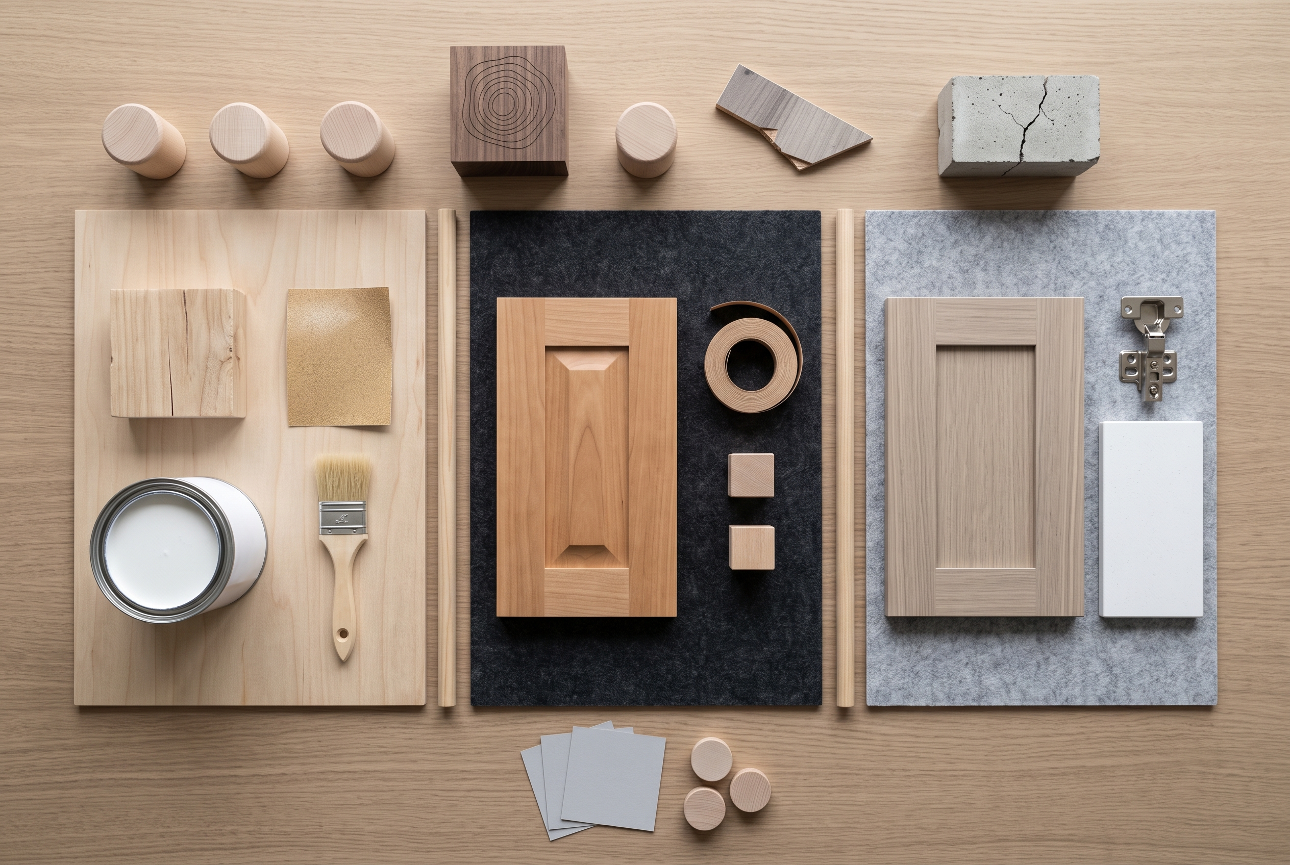 Decision guide comparing cupboard painting, refacing and replacement