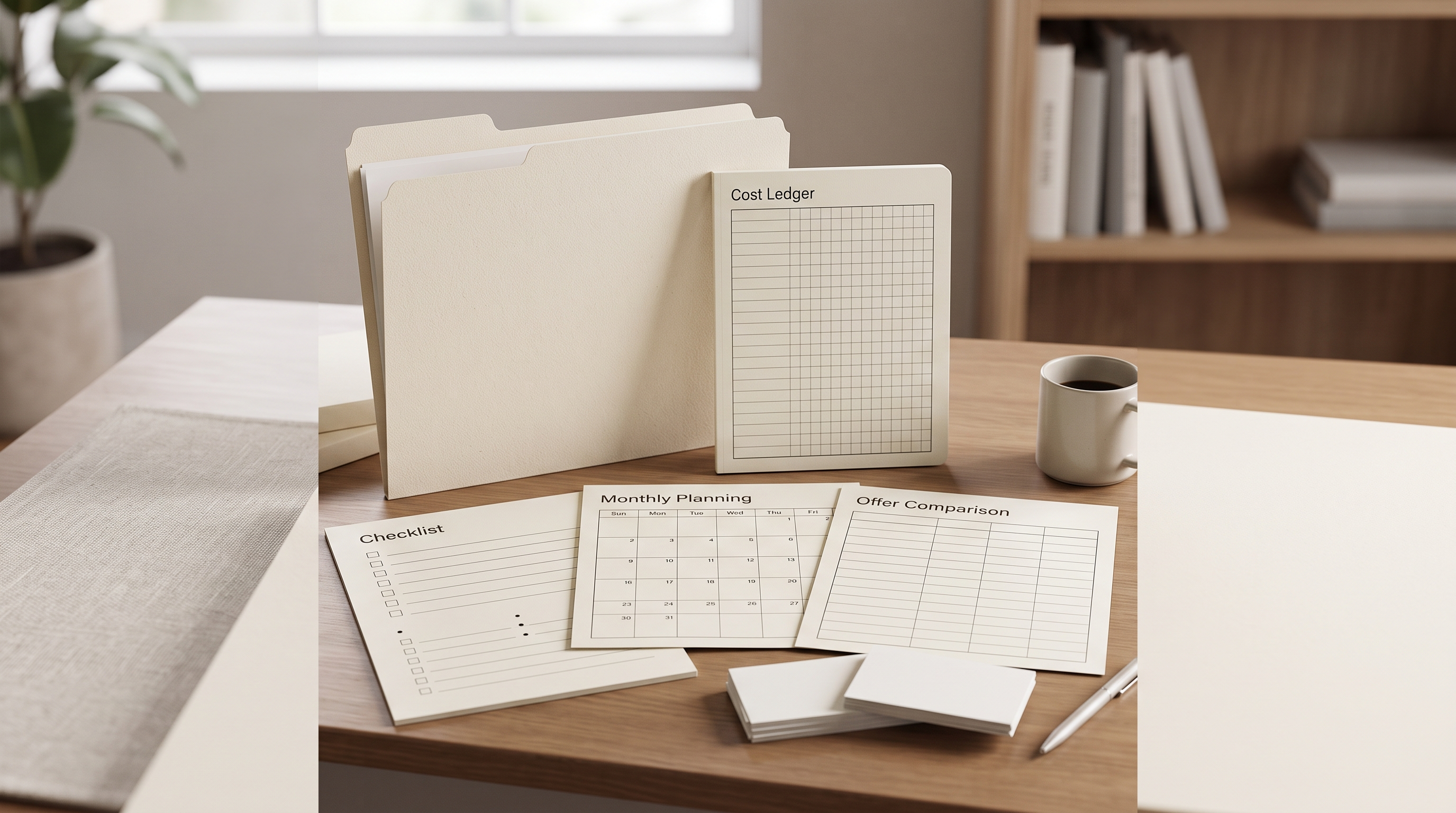 Private home sale responsibilities organized in one plan