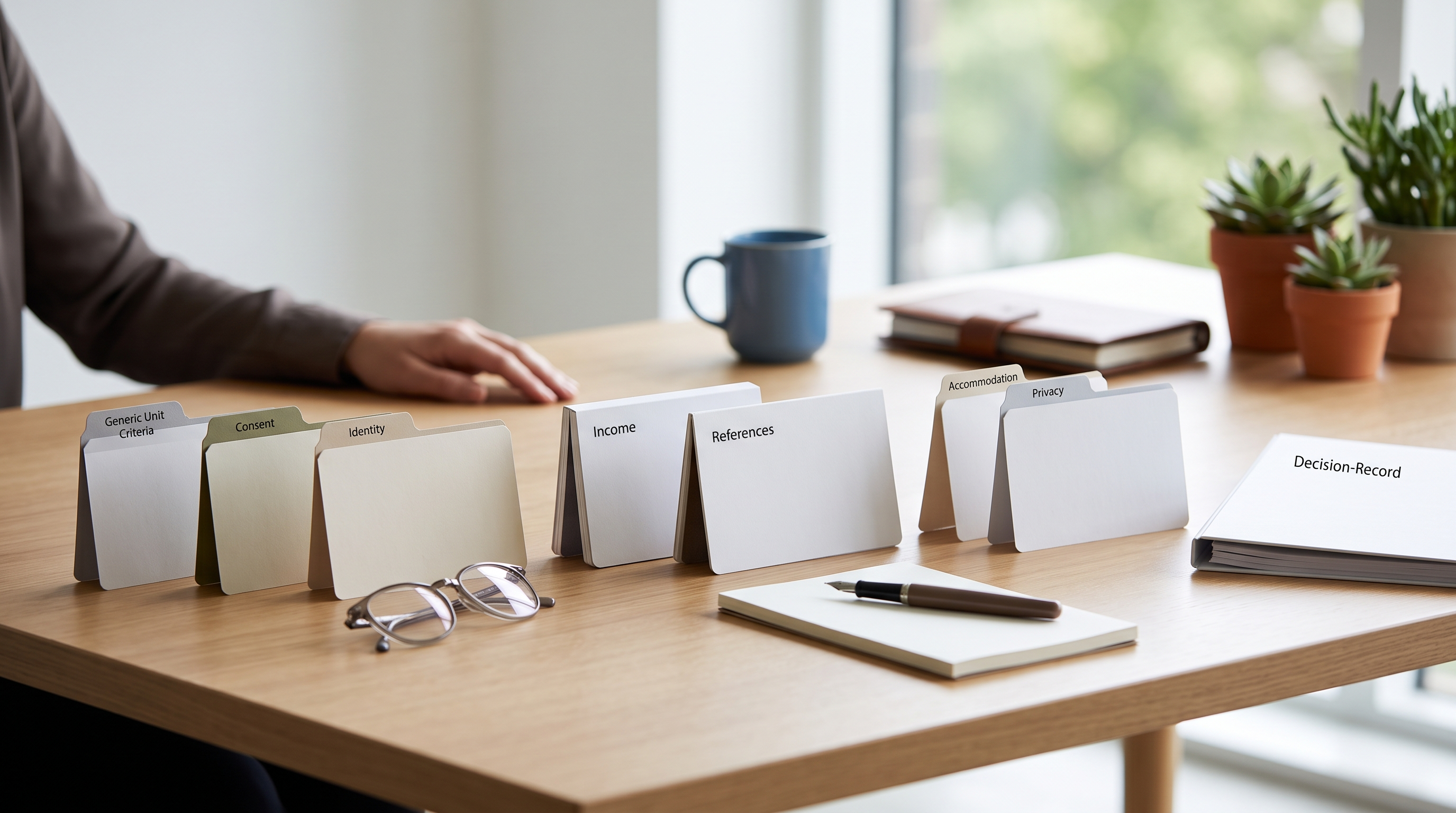 Ontario landlord reviewing a consistent consent-based tenant screening checklist