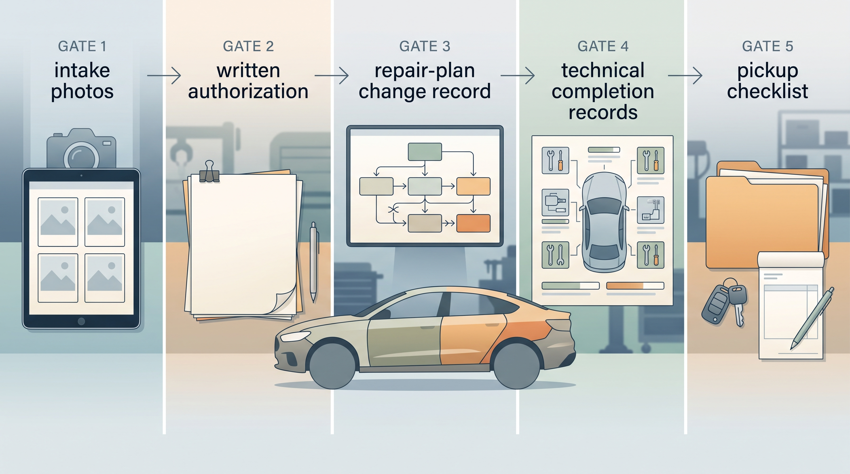 Verify Collision Repair Quality With Five Evidence Gates