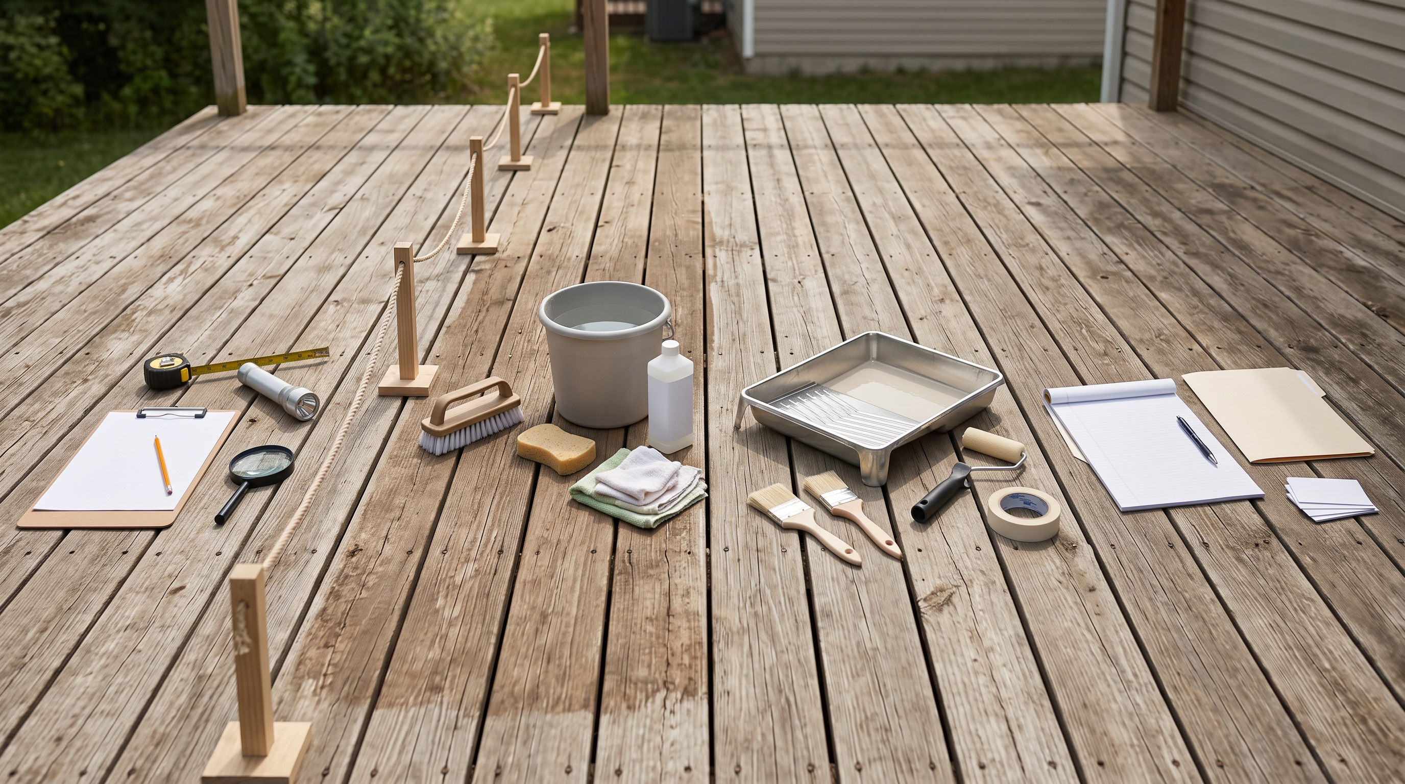 Deck staining contractor comparison across inspection preparation coating and written handoff