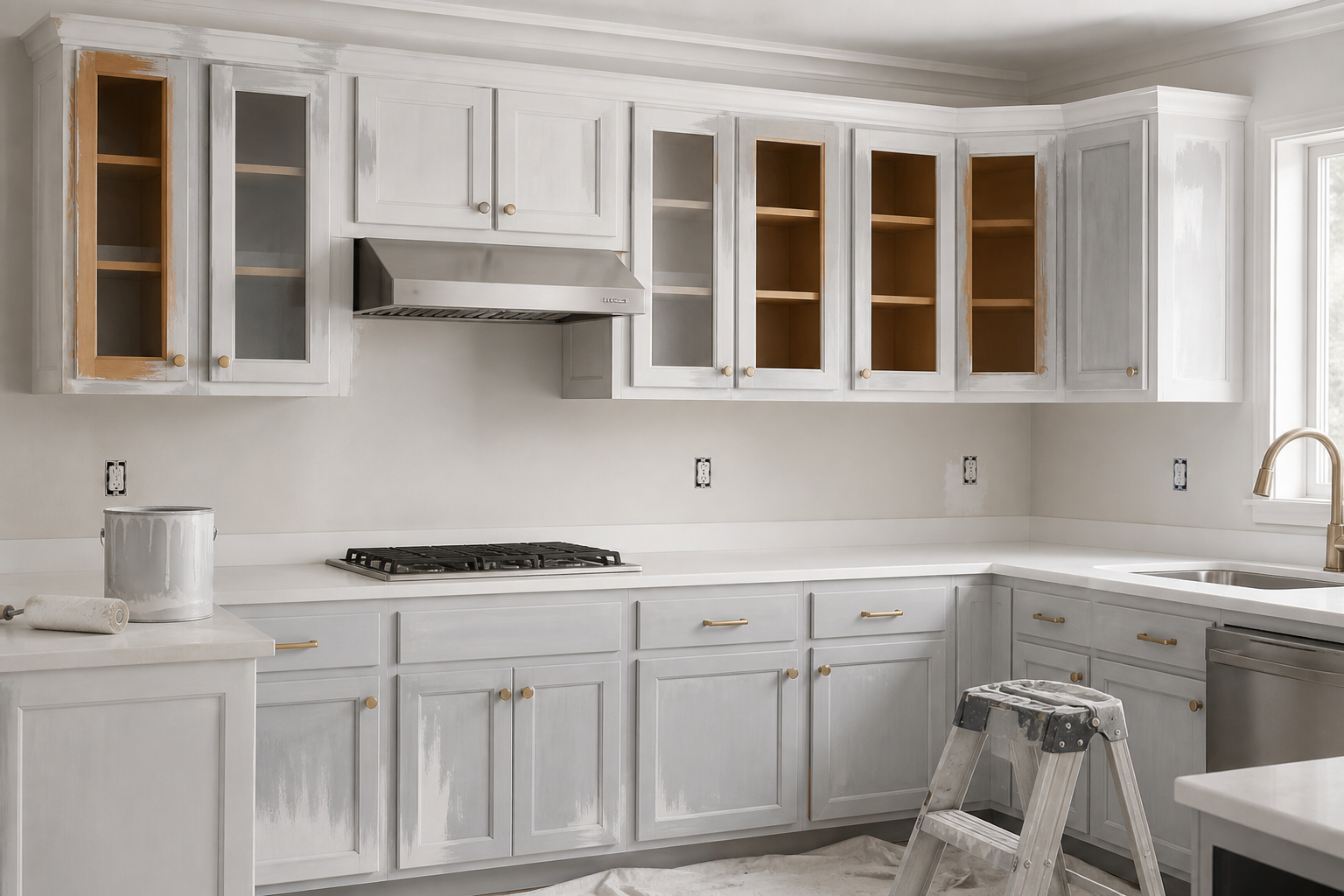 kitchen cabinets painting services