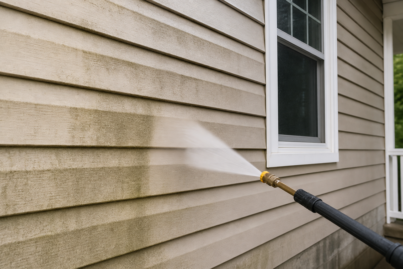 power washing before painting