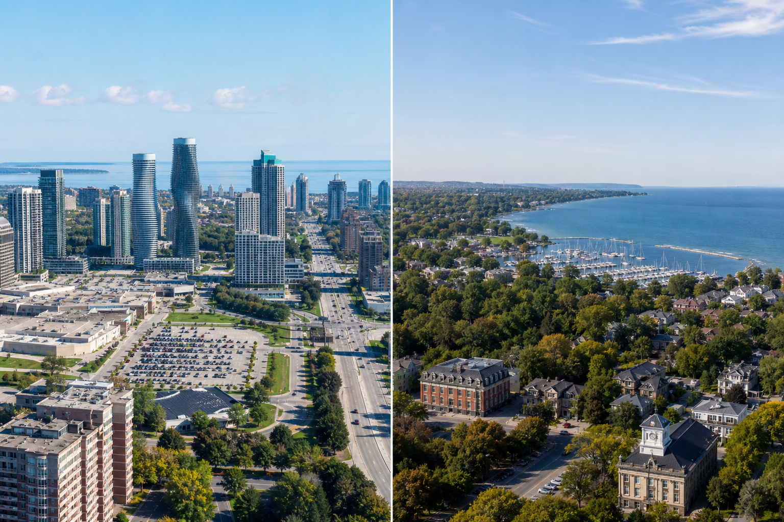 mississauga versus oakville for buyers
