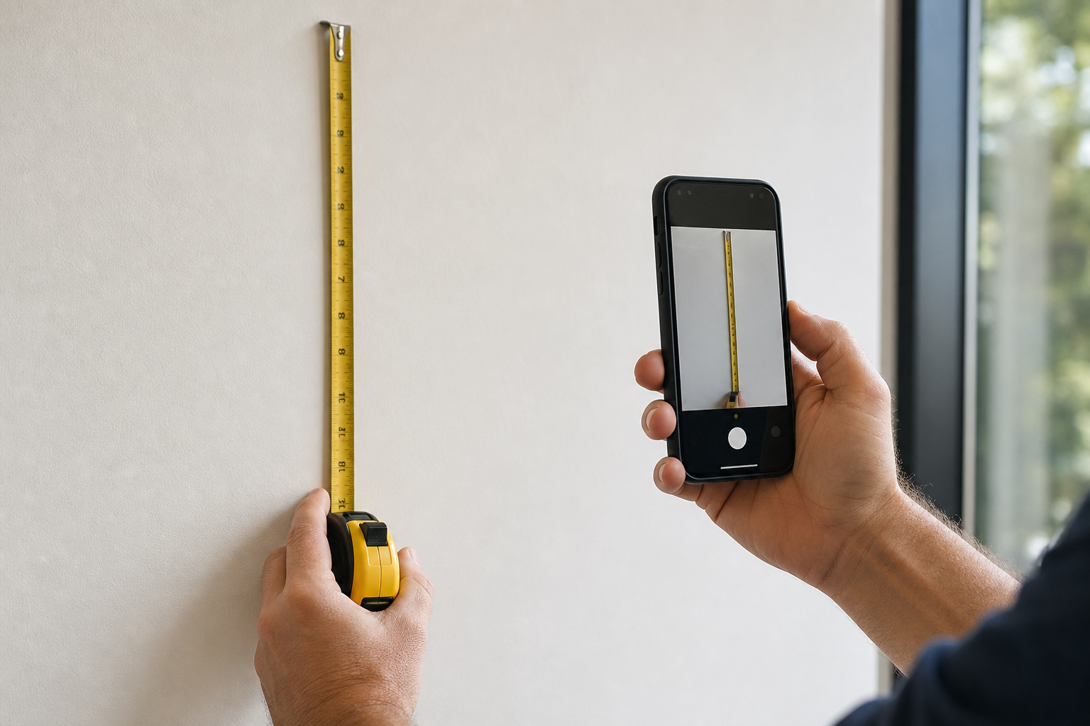 Photos and measurements that get you an accurate, fast quote — surface prep for wall printing
