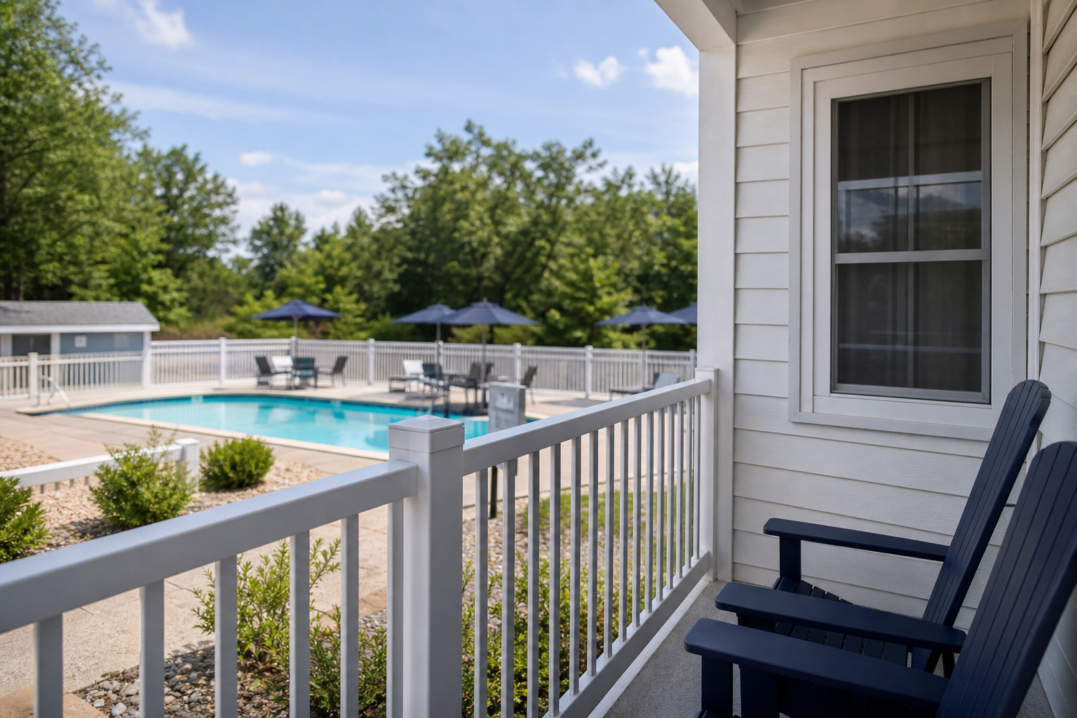 Pool access, porch or view, and kid‑friendly spaces — family suite hotel