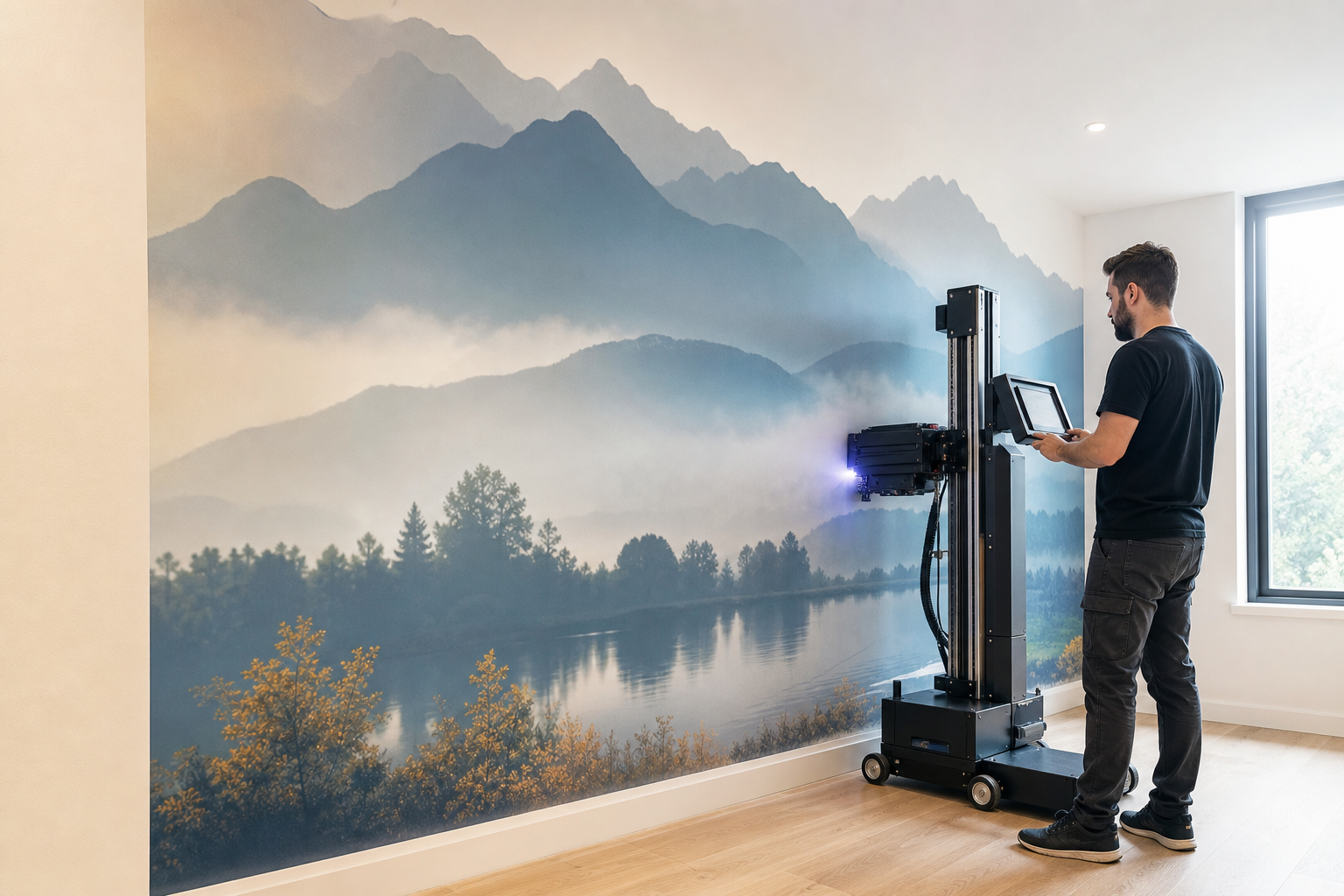 Can you print directly on drywall with UV wall printing?