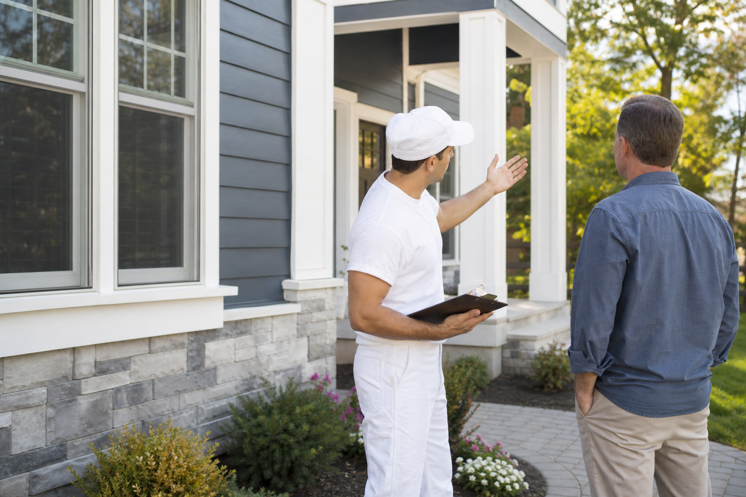 Inspection milestones, payment schedule and final acceptance checks — house painting