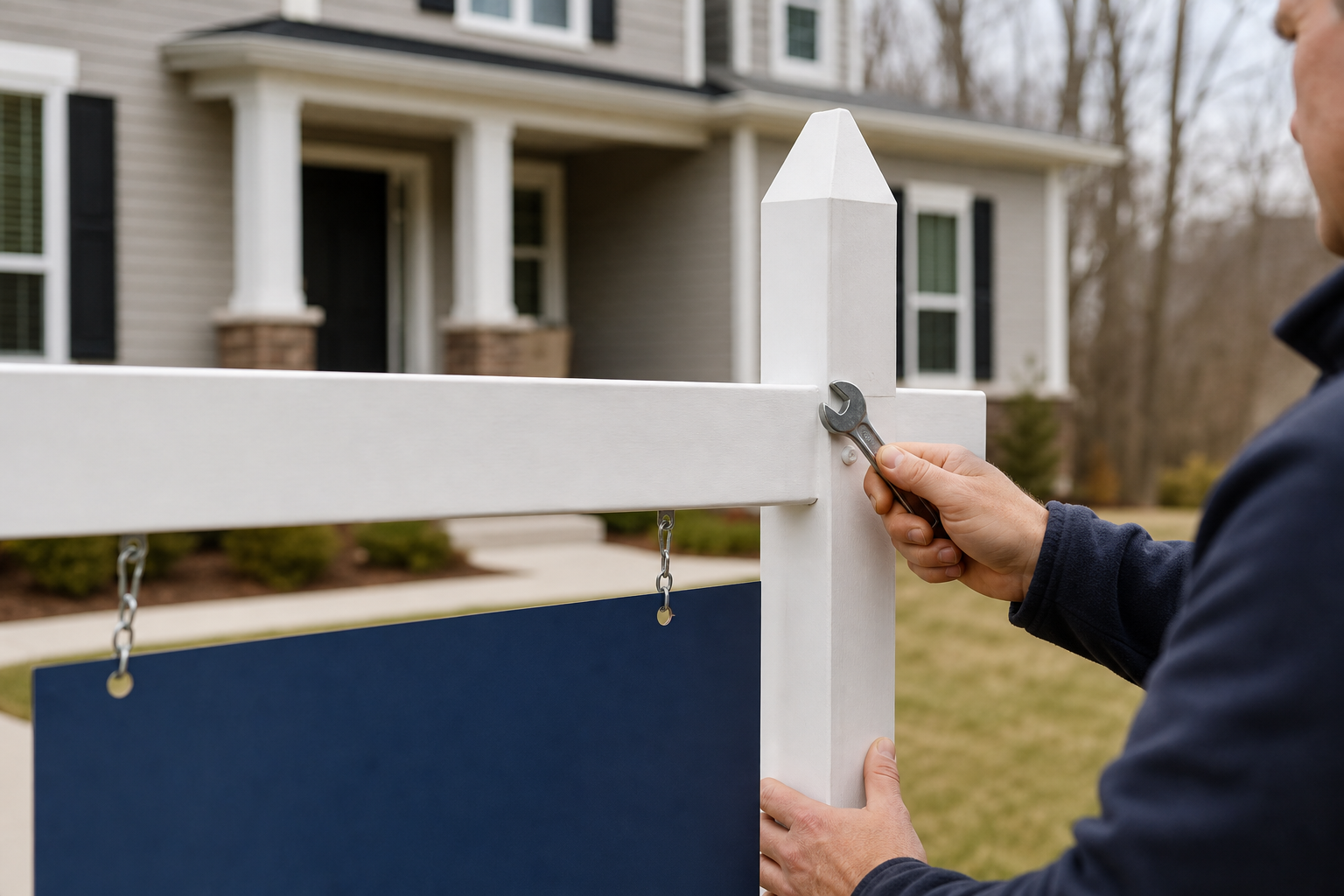 Design rules that get noticed and obey brokerage rules — open house signs