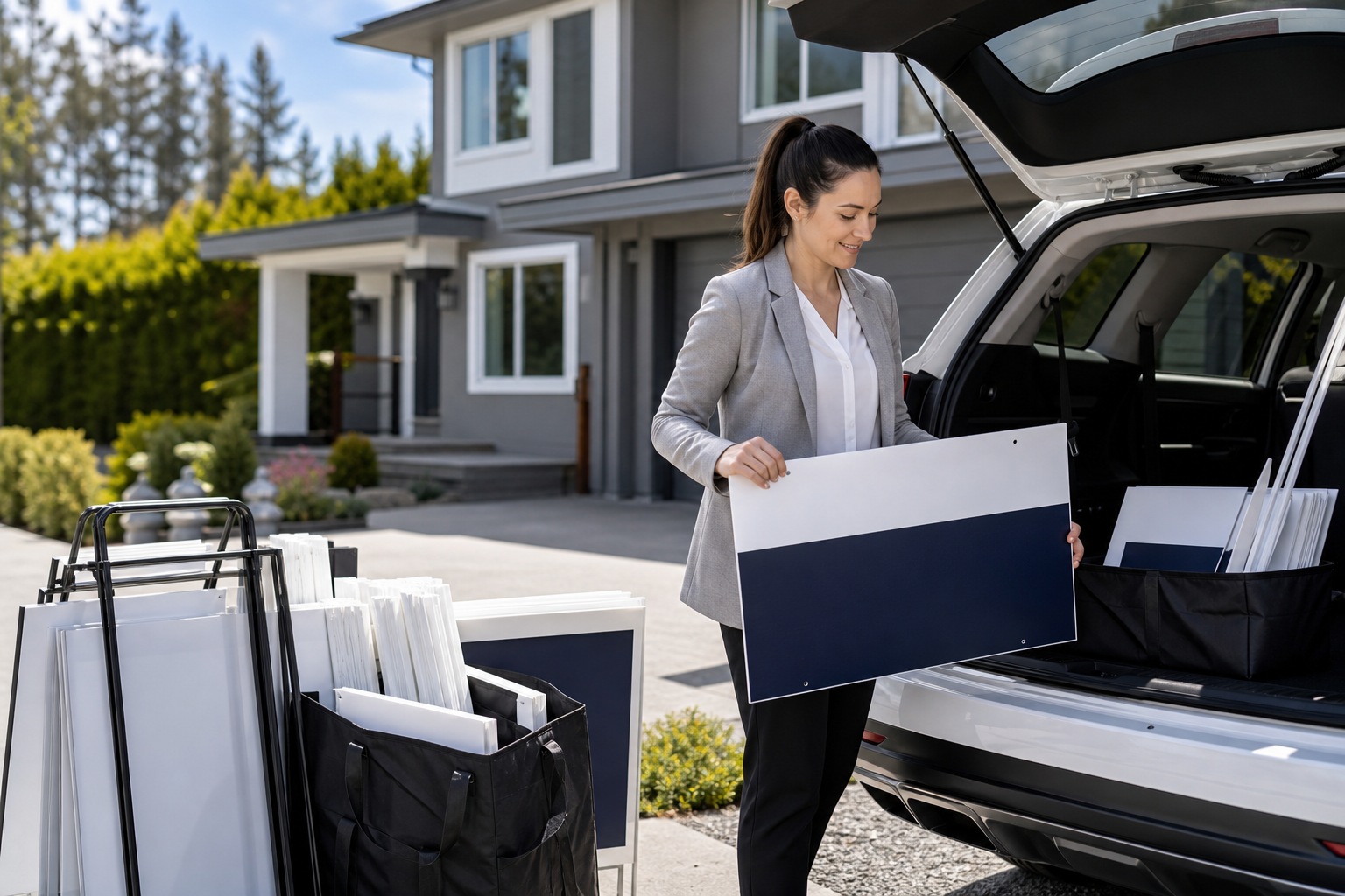 Bundles and quick orders - which Realtor package to pick for a fast open house — open house signs