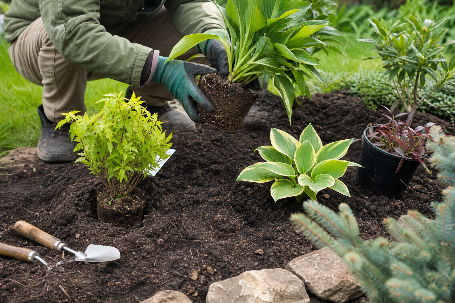 Plant selection for Mississauga and the GTA - practical rules — garden bed cleanup and replanting