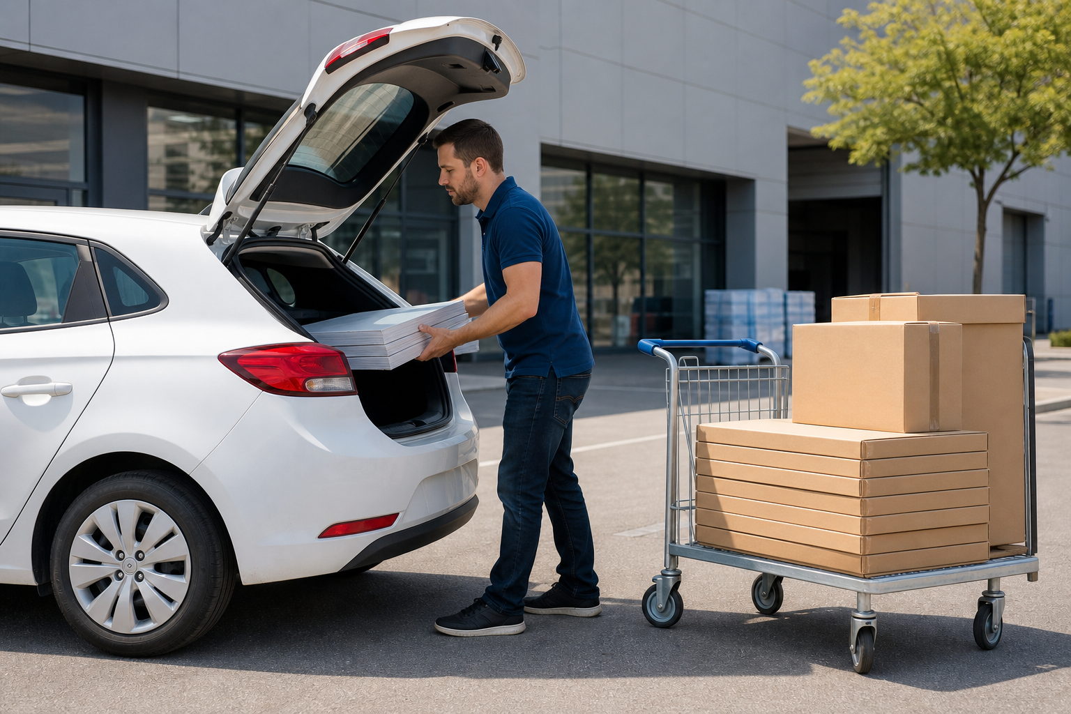Order, pickup, and package options for speed and budget — directional signs for listings