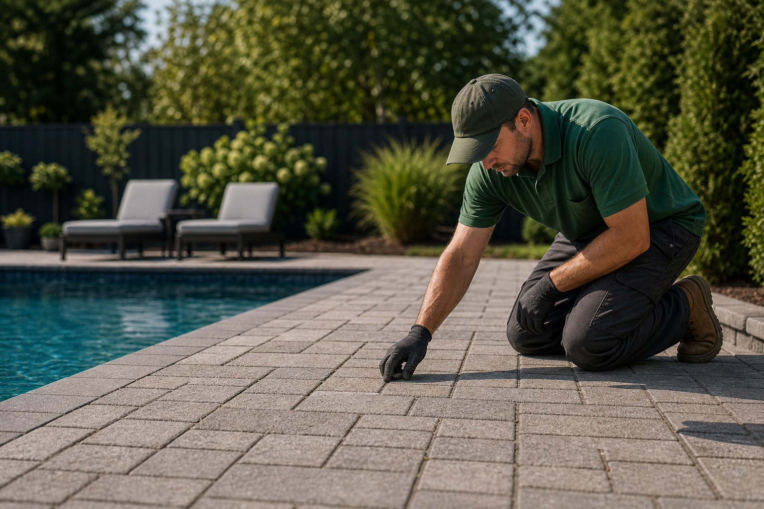 Warranty, maintenance responsibilities, and post-job accountability — interlocking for pool surrounds