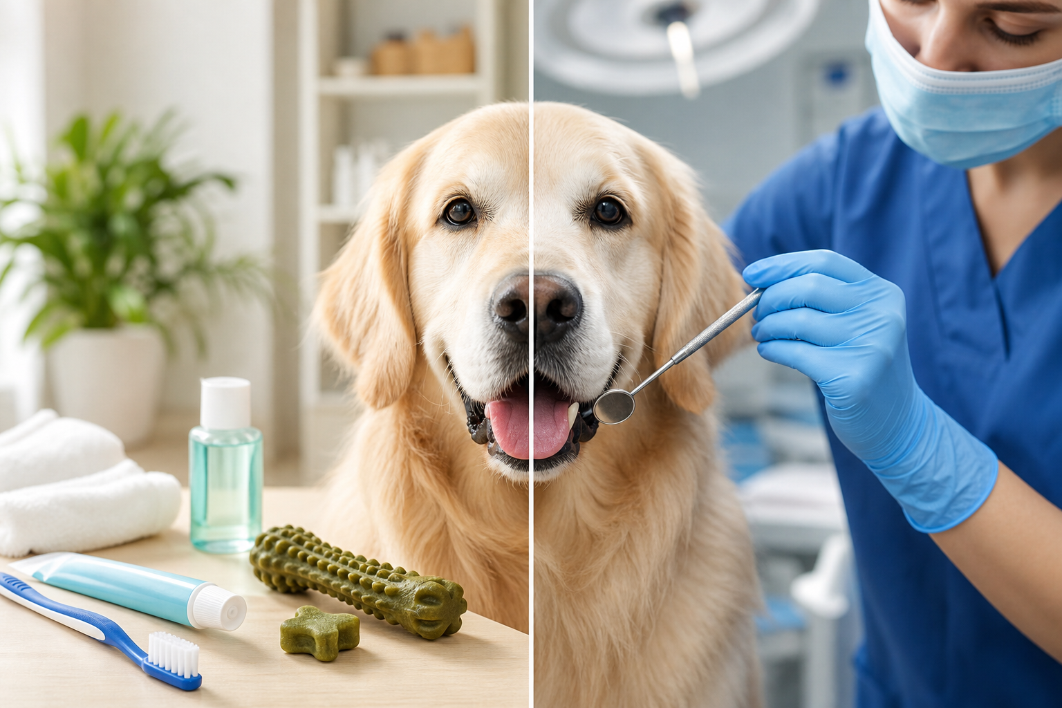 Comparaison de l’élimination du tartre chez les chiens : méthodes à domicile contre soins vétérinaires