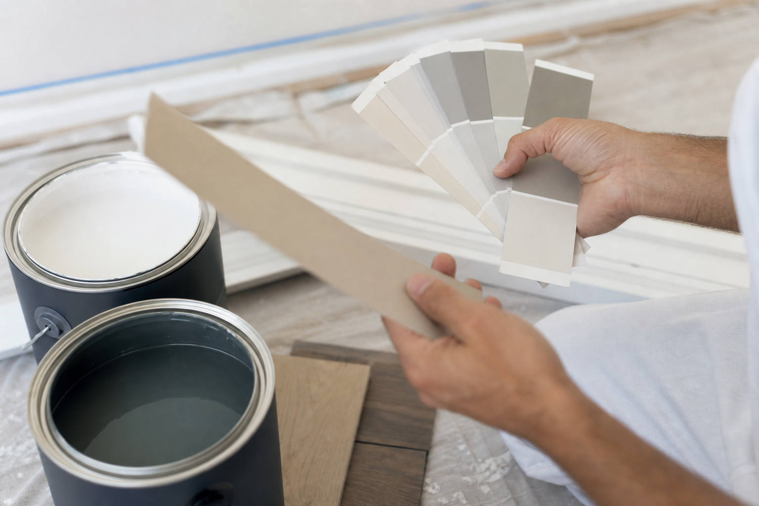 Confirm materials and health considerations — interior and exterior painting