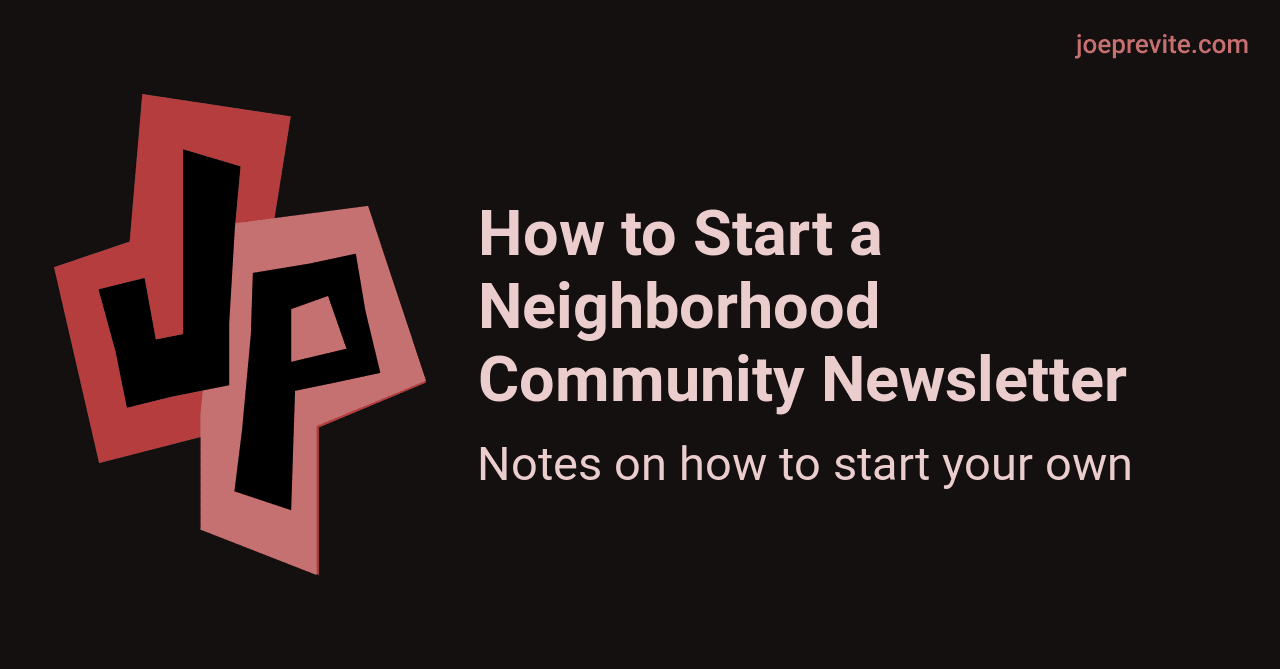 How to Start a Neighborhood Community Newsletter