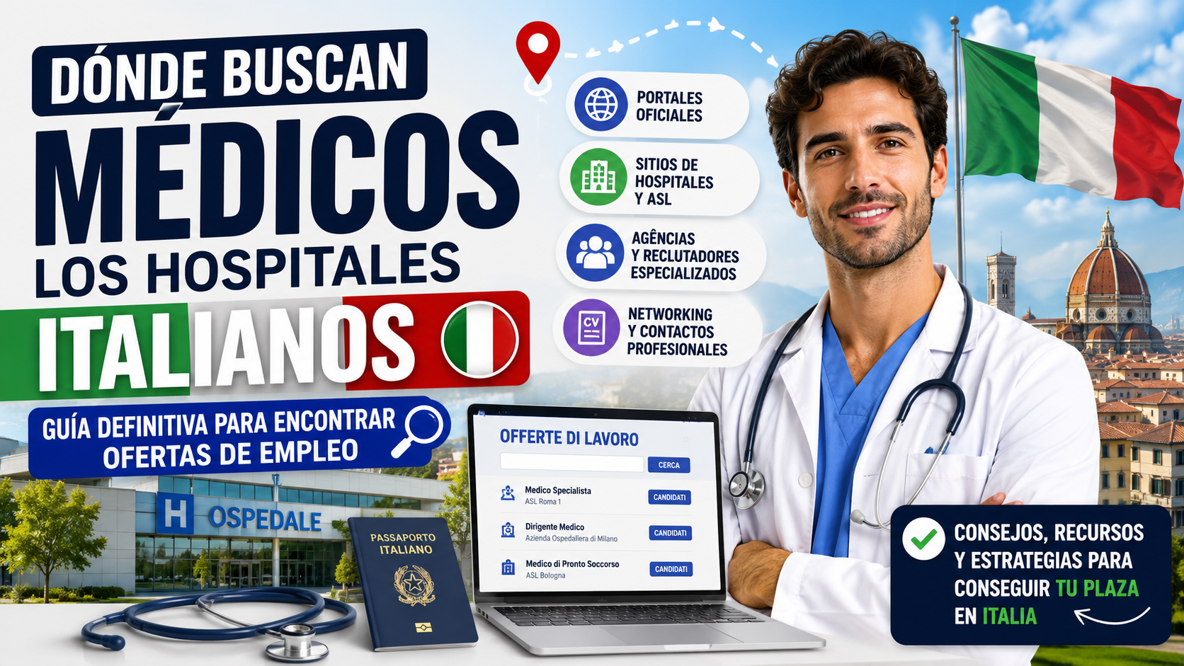 Dónde buscan médicos los hospitales italianos: guía definitiva para encontrar ofertas de empleo