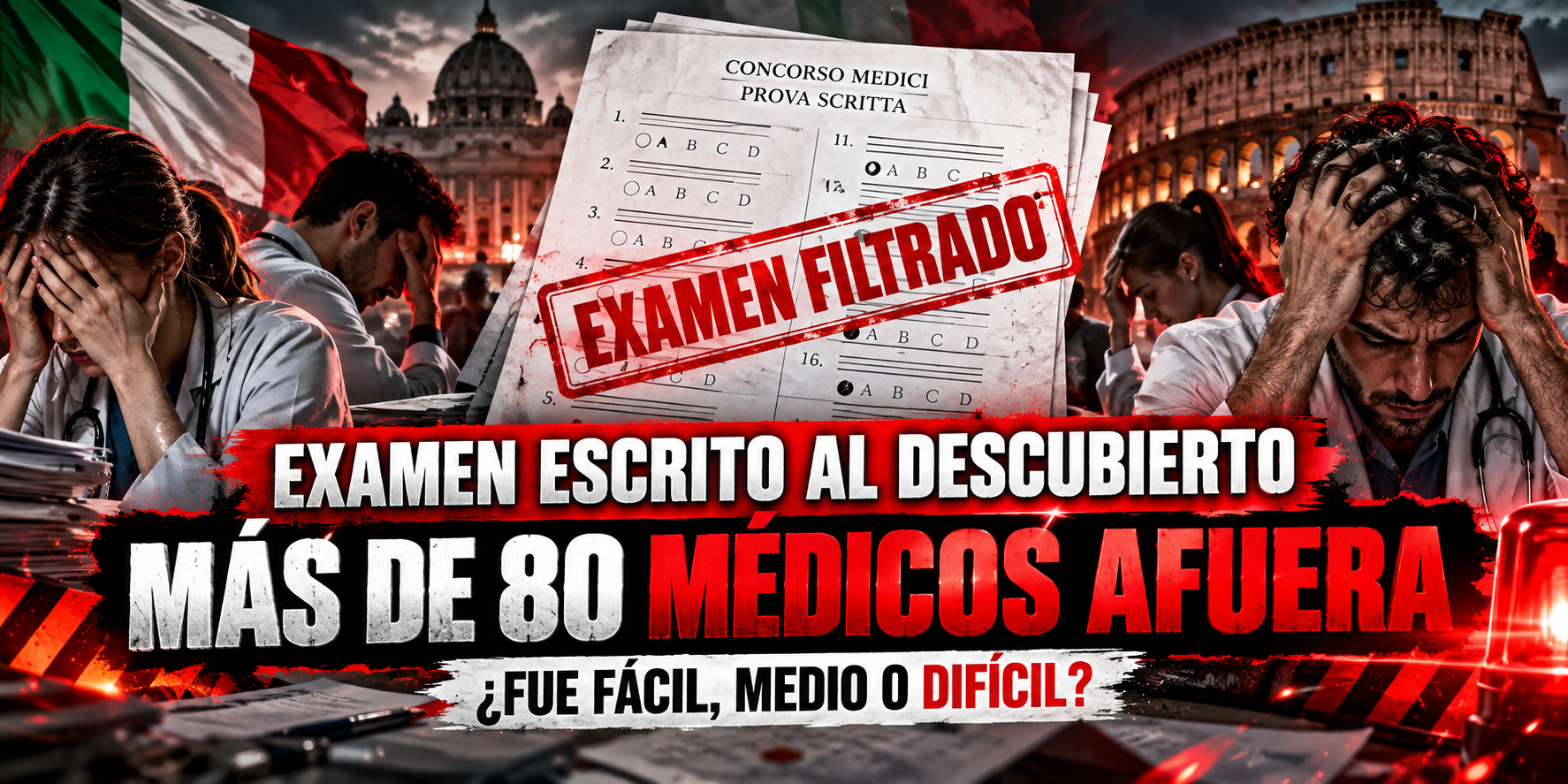 Misura Compensativa octubre 2026: el examen era fácil… y aun así 81 médicos quedaron afuera