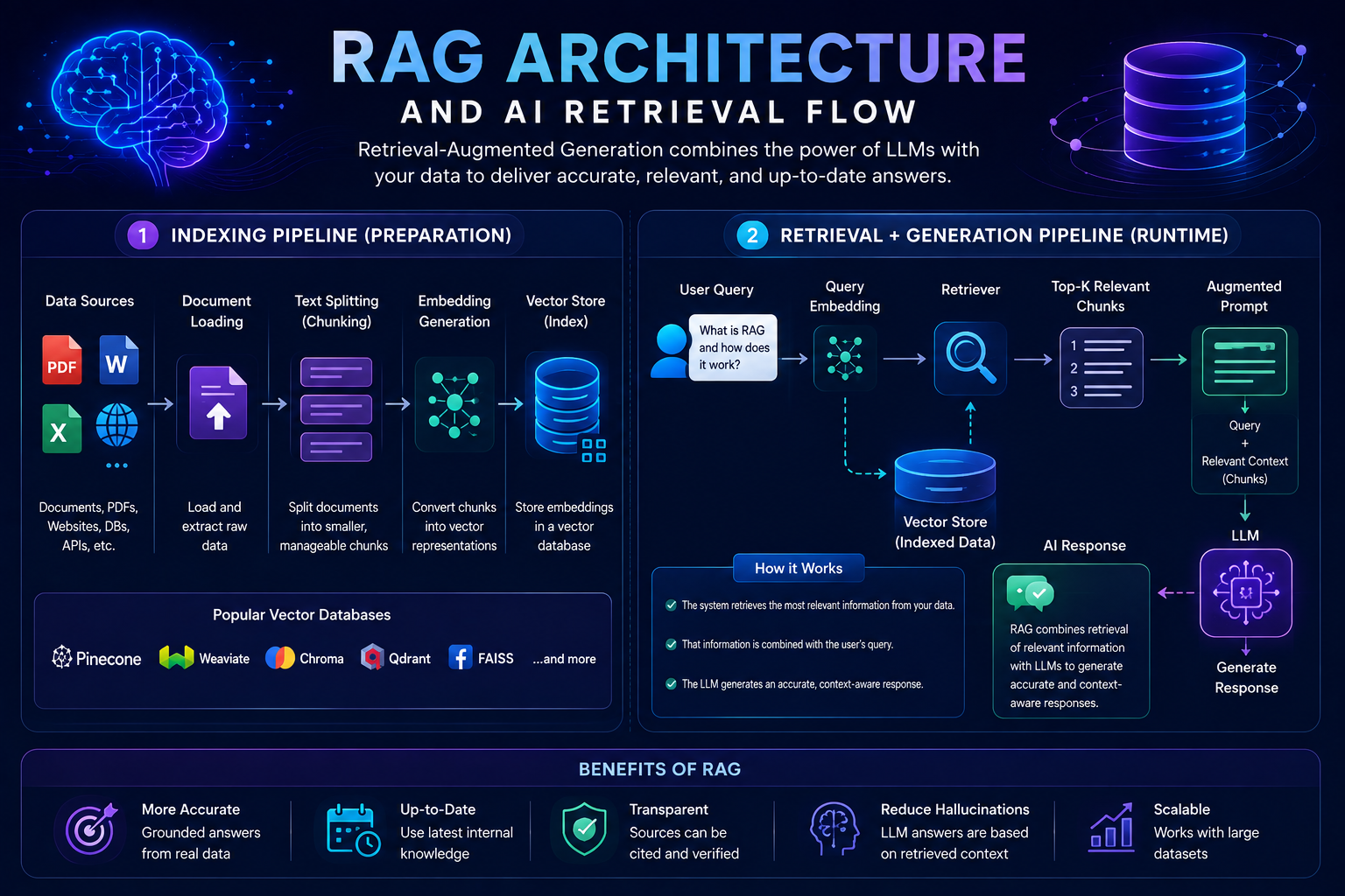 RAG Architecture and AI Retrieval Flow